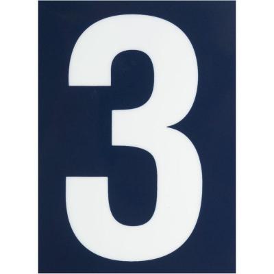 NOVAP  - Numero de rue pre-adhesif - Chiffre.3 -