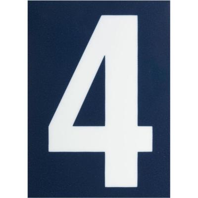 NOVAP Chiffre adh&eacute;sif N&deg; rue 4 sur carte