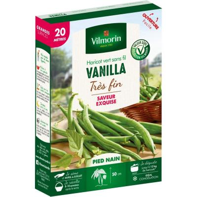 VILMORIN Haricot Vanilla tr&egrave;s fins 20 m&egrave;tres 