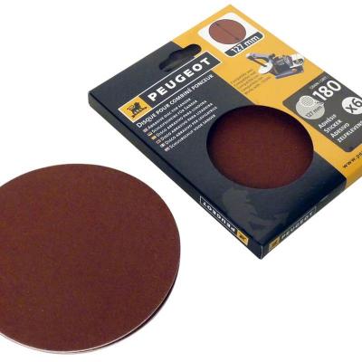 PEUGEOT Jeu de 6 disques abrasifs , 127 x 127 mm, grains 180