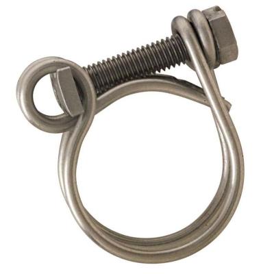  Boutt&eacute; IFG48 2 Colliers INOX 2 Fils Serrage 43/48 Tuyau &oslash;40, Argent