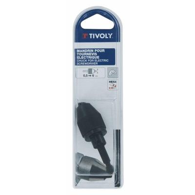 TIVOLY Mandrin tournevis &eacute;lectrique multimati&egrave;re, Diam.0,5 &agrave; 6 mm 