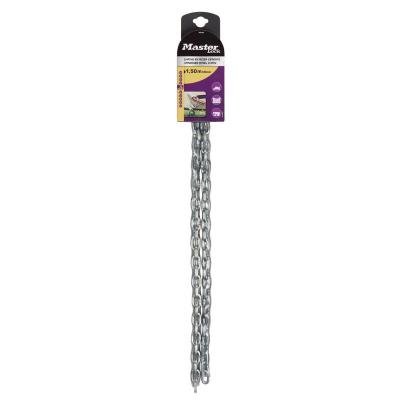 MASTER LOCK  8012EURD Cha&icirc;ne en acier c&eacute;ment&eacute;, 150 cm x 0,6 cm