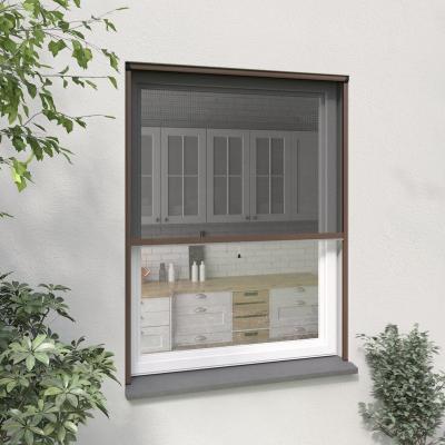 Store moustiquaire enroulable - Marron - 180x160cm 