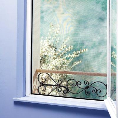 Tulle moustiquaire auto-agrippant gris l.170xh.170cm 
