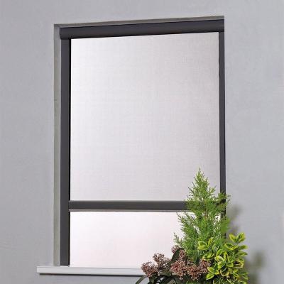 Moustiquaire enroulable fen&ecirc;tre - Verticale - Alu - Gris - 100x160cm 