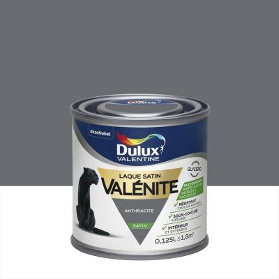 AKZONOBEL Testeur Laque Satin Dulux Valentine Val&eacute;nite Anthracite 0,125 l