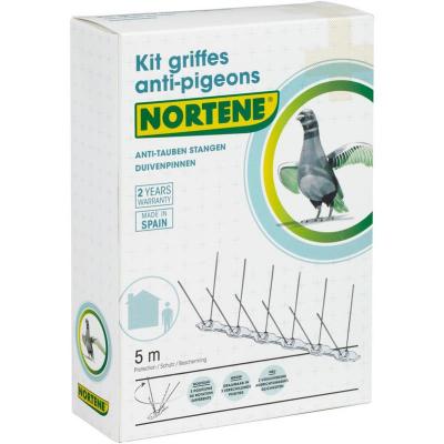 NORTENE Griffes anti-pigeons Spike Bird - 5 m&egrave;tres lin&eacute;aires