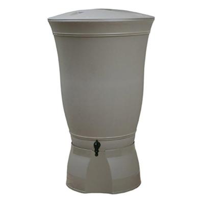 BELLI R&eacute;cup&eacute;rateur d'eau de pluie Floral avec socle et kit - Taupe - 300L 