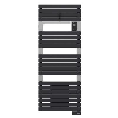 SAUTER S&egrave;che-serviettes &agrave; inertie fluide connect&eacute; Asama - Anthracite - 1750W