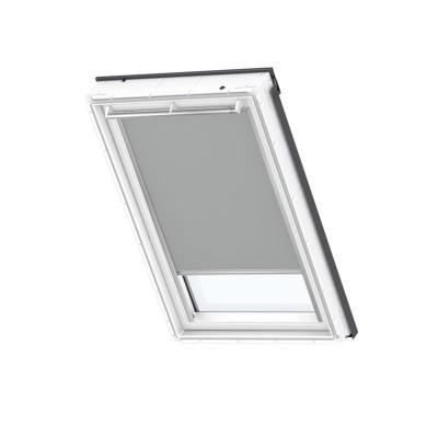 VELUX Store fen&ecirc;tre de toit  occultant manuel gris DKL C04, cadre gris