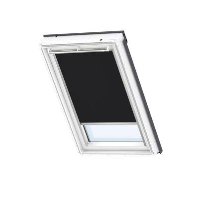 VELUX Store fen&ecirc;tre de toit  occultant manuel noir DKL M08, cadre gris