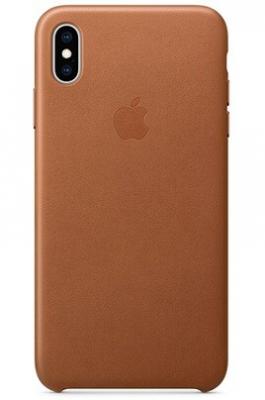 APPLE Coque en cuir pour iPhone XS Max Marron - Neuf