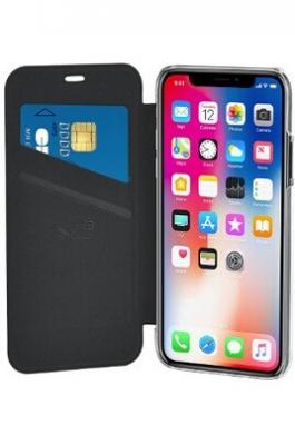 BIGBEN Folio dos crystal Noir pour iPhone XR  - Neuf