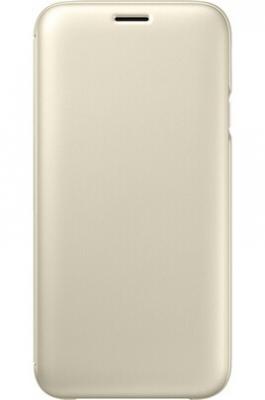 SAMSUNG  EF-WJ730CF Etui &agrave; rabat pour  Galaxy J7 2017 Or