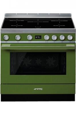 SMEG PORTOFINO INDUCTION 90CM VERT OLIVE - CPF9IPOG