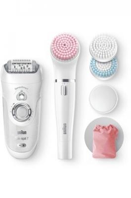 BRAUN  Silk-&eacute;pil 7 81685706 &eacute;pilateur 40 pince(s) Blanc, Argent