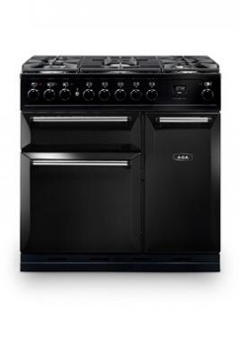 AGA Piano de cuisson  MASTERCHEF DELUXE 90 Mixte Noir - MDX90DFBLK-EU