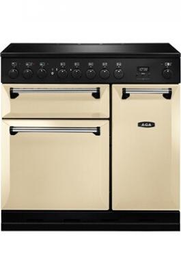 AGA Piano de cuisson  MASTERCHEF DELUXE 90 Induction Cr&egrave;me - MDX90EICRM