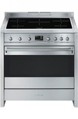 SMEG  Plaque &agrave; Induction Opera 90x60 Cm 5 Feux