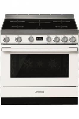 SMEG Piano de cuisson  Portofino 90cm induction blanc - CPF9IPWH