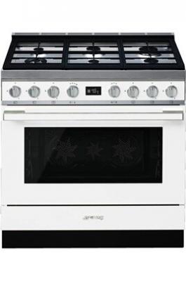 SMEG PORTOFINO 90cm MIXTE BLANC - CPF9GPWH