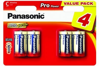 PANASONIC  Pack 4 Piles Alcalines Pro Power GOLD C/LR14