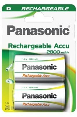 PANASONIC  Lot de 6 Blisters de 2 Piles Rechargeables R2U D/HR20 2800Ni-MH - 1,2V