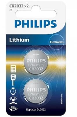 PHILIPS  Minicells CR2032P2 - batterie - CR2032 - Li x 2