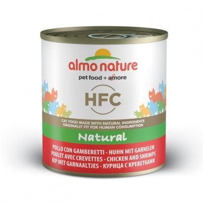 ALMO NATURE HFC  Natural Poulet Crevettes pour chat (280 g) 12 x 280g