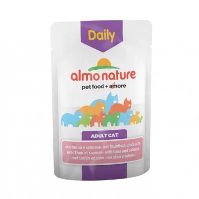 ALMO NATURE DAILY  au thon & saumon pour chat (70 g) 60 x 70g