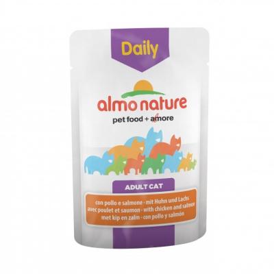 ALMO NATURE DAILY  Chicken And Salmon 70g Wet Cat Food Multicolore