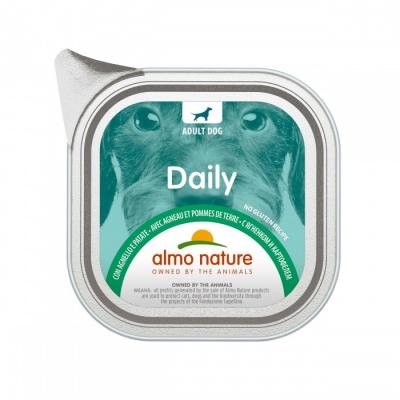 ALMO NATURE Boite patee almo chien menu agneau bar-100g  ALD220