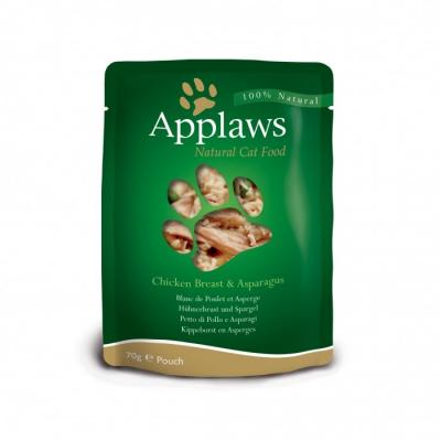 APPLAWS  Chicken With Asparagus 12x70g Wet Cat Food Dor&eacute;