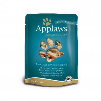 APPLAWS  Tuna With Whole Anchovy 12x70g Cat Food Argent&eacute; 12x70g