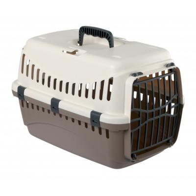 KERBL  Box de transport Expedition pour chien - 48x32x32cm - Cr&egrave;me et taupe