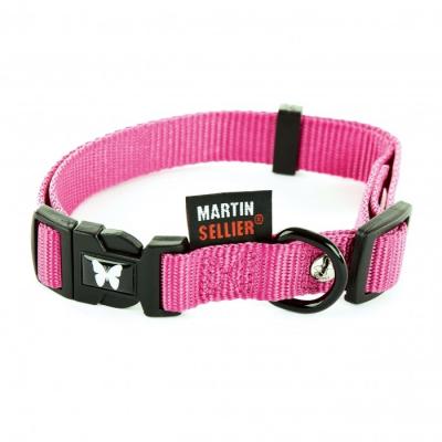MARTIN SELLIER Collier r&eacute;glable nylon pour chien  10-20/30