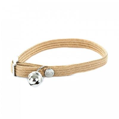MARTIN SELLIER Collier Chat Nylon El 10/30 Beige - 