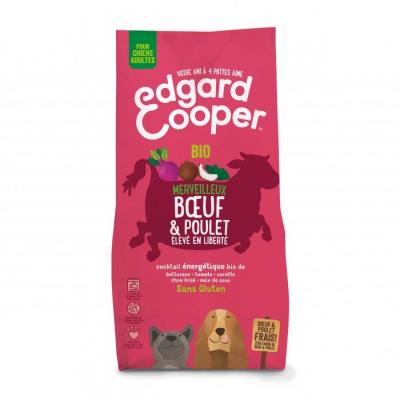 EDGARD & COOPER Croquettes Bio Chien Sans Gluten 7kg Boeuf-Poulet frais 
