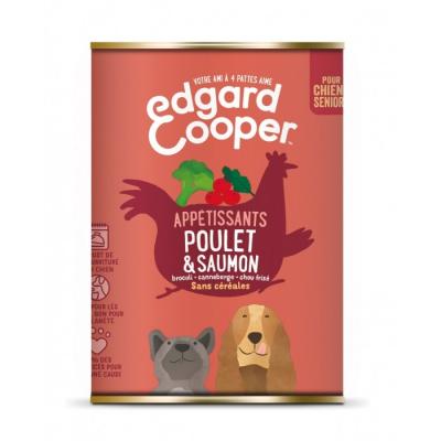EDGARD & COOPER  Senior sans c&eacute;r&eacute;ales 400 g pour chien - poulet, saumon