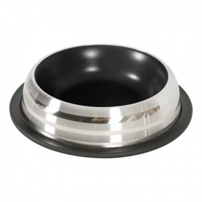 ZOLUX Ecuelle inox antiderapante merenda 225ml noire taille