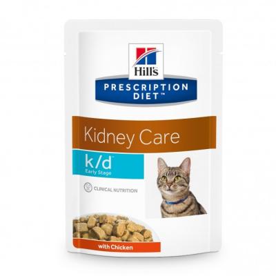 HILL S Hill's Prescription Diet K/D Early Stage Feline Avec Poulet 12X85 Gr 
