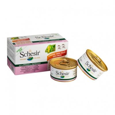 SCHESIR  Multipack Adulte 4&nbsp;x&nbsp;85&nbsp;g Poulet et agneau