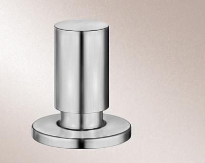 BLANCO  bouton poussoir 222118 rond, Inox soie mat
