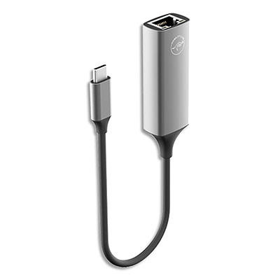 Adaptateur Mobility Lab usb-c ethernet - gris sid&eacute;ral