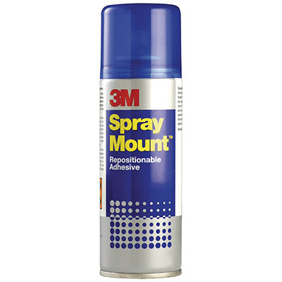 3M A&eacute;rosol de colle  Spray Mount - pour montages successifs - 400 ml