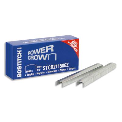 GENERIQUE BOSTITCH Lot de 5 bo&icirc;tes de 5000 Agrafes STCR 2115/ 6mm