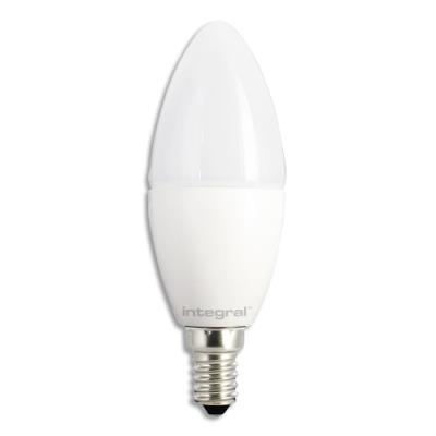 INTEGRAL  bougie 6.0w (40w) 2700k 470lm e14 givr&eacute; 87-31-86