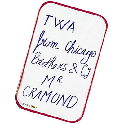 VELLEDA Tableau Blanc  Bic double-face unie - 44 x 30 cm Rouge Rouge