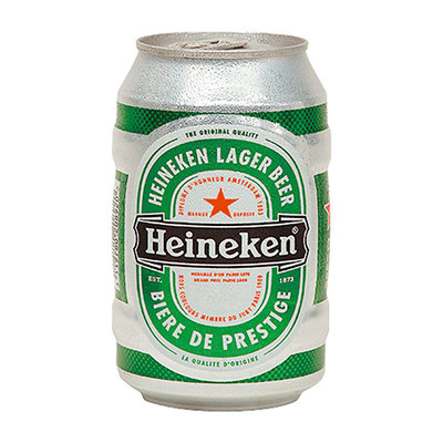 HEINEKEN Bi&egrave;re en canette de 33 cl - lot de 12